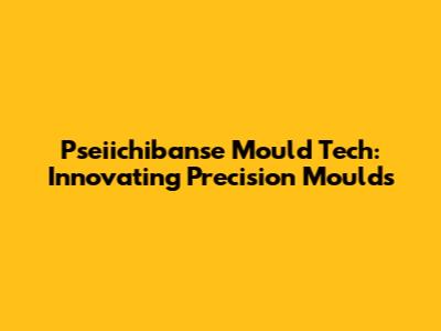 Pseiichibanse Mould Tech: Innovating Precision Moulds